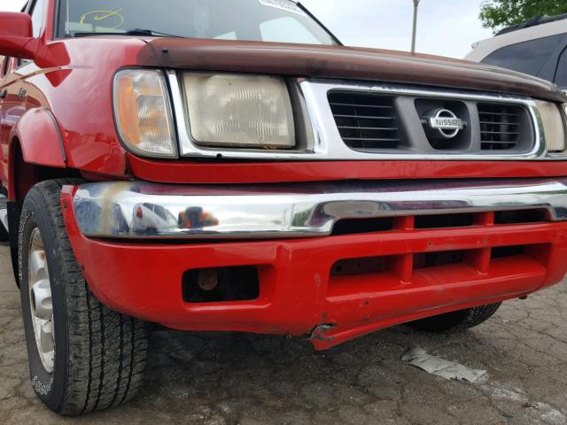 1N6ED27Y0YC395936 - 2000 NISSAN FRONTIER C RED photo 9