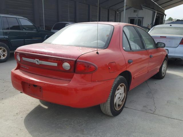 1G1JF52F337319690 - 2003 CHEVROLET CAVALIER L RED photo 4
