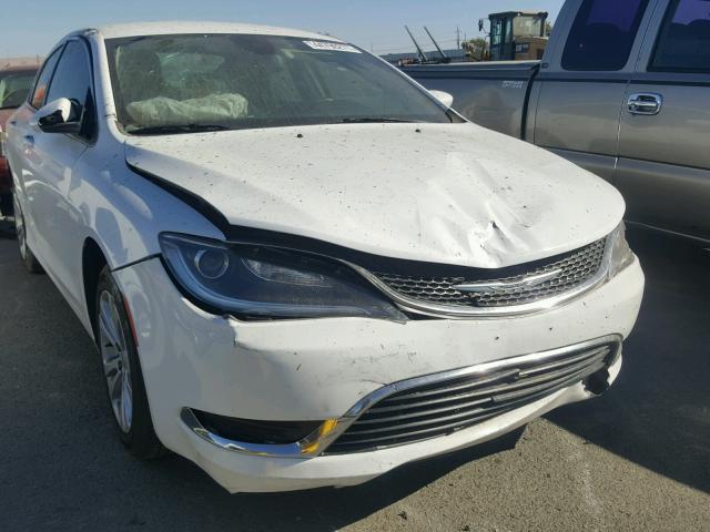 1C3CCCAB8FN619404 - 2015 CHRYSLER 200 LIMITE WHITE photo 1