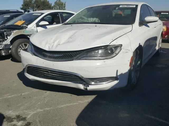 1C3CCCAB8FN619404 - 2015 CHRYSLER 200 LIMITE WHITE photo 2