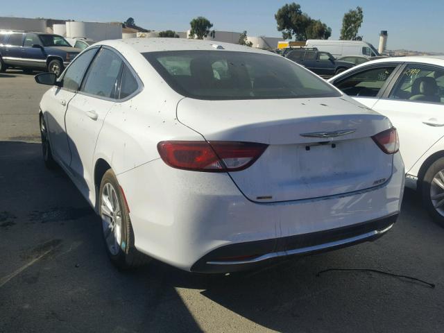 1C3CCCAB8FN619404 - 2015 CHRYSLER 200 LIMITE WHITE photo 3