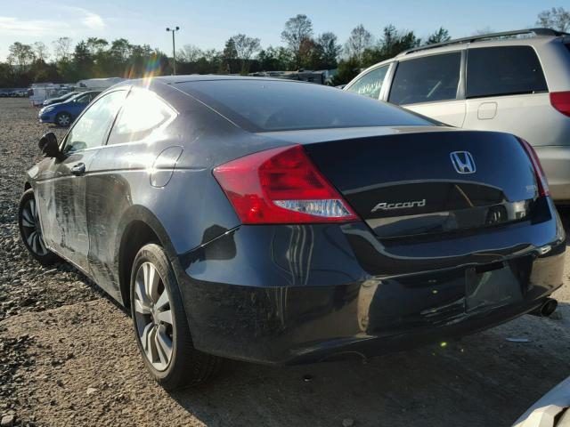 1HGCS1B30CA005963 - 2012 HONDA ACCORD LX BLACK photo 3