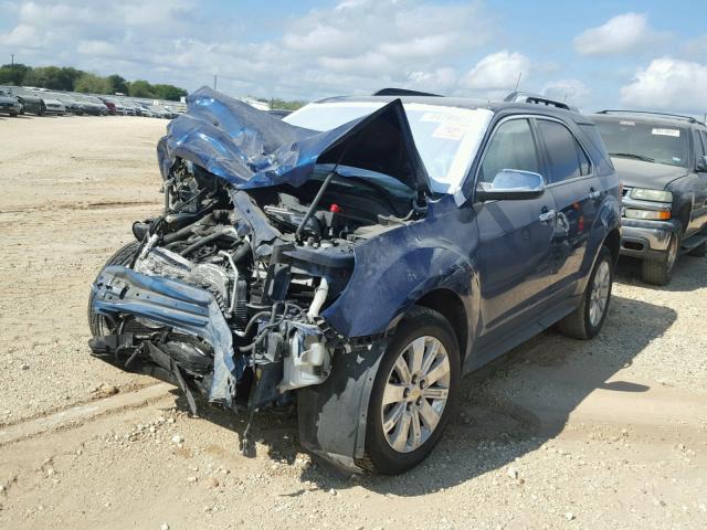 2CNFLPEYXA6315613 - 2010 CHEVROLET EQUINOX LT BLUE photo 2