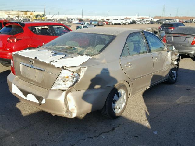 4T1BE32K54U369795 - 2004 TOYOTA CAMRY LE GOLD photo 4