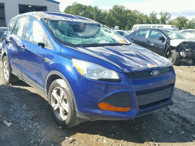 1FMCU0F75GUC19170 - 2016 FORD ESCAPE S BLUE photo 1