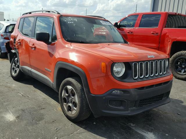 ZACCJBAB6HPF29867 - 2017 JEEP RENEGADE S ORANGE photo 1