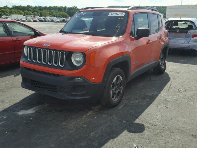 ZACCJBAB6HPF29867 - 2017 JEEP RENEGADE S 橙色 照片 2