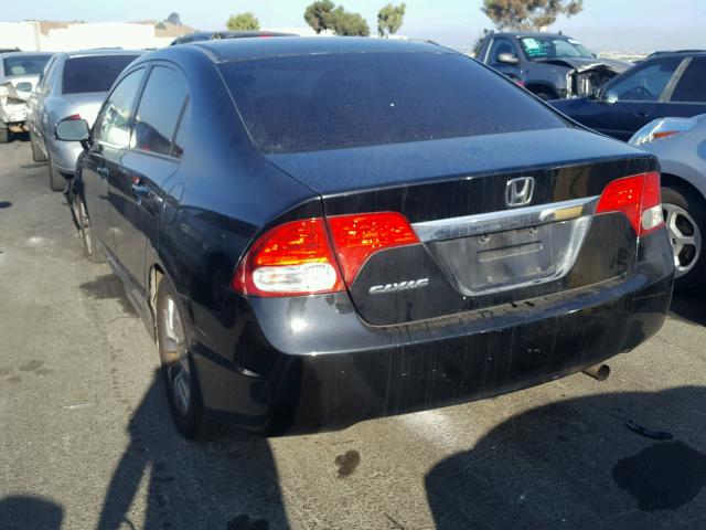 2HGFA16999H525037 - 2009 HONDA CIVIC EXL 黑色 照片 3