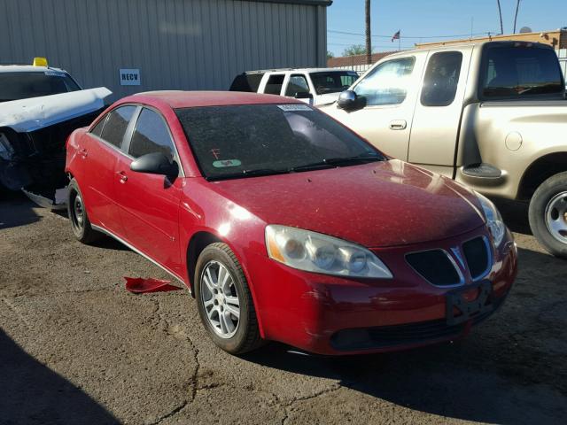 1G2ZG58B474181603 - 2007 PONTIAC G6 BASE RED photo 1