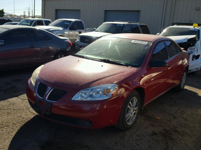 1G2ZG58B474181603 - 2007 PONTIAC G6 BASE RED photo 2