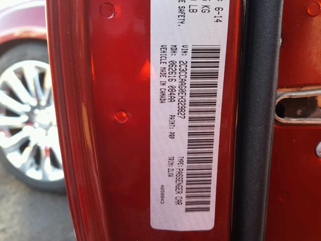 2C3CCAAG0EH329827 - 2014 CHRYSLER 300 RED photo 10