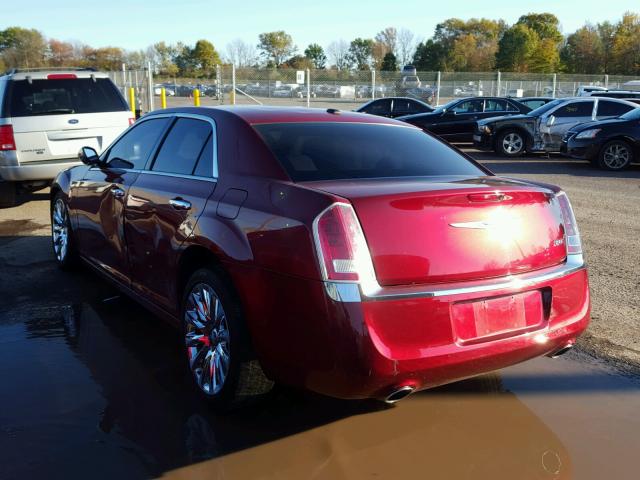 2C3CCAAG0EH329827 - 2014 CHRYSLER 300 RED photo 3