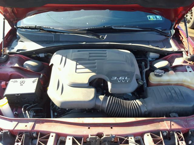 2C3CCAAG0EH329827 - 2014 CHRYSLER 300 RED photo 7