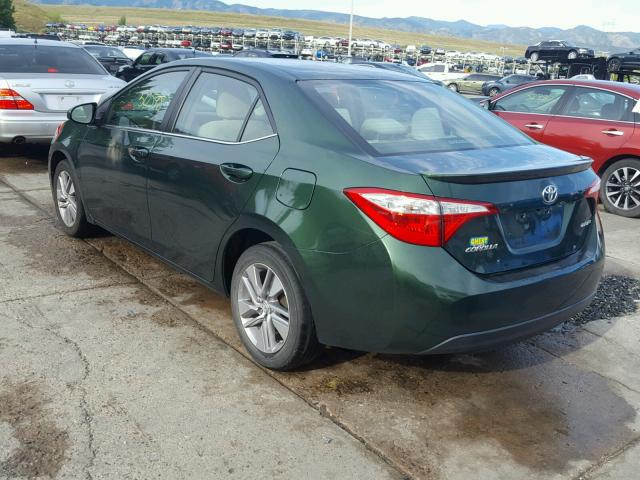 2T1BPRHE4EC094132 - 2014 TOYOTA COROLLA EC 绿色 照片 3