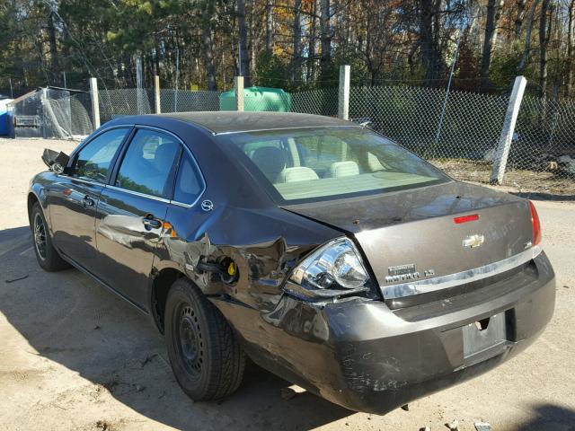 2G1WB58K981282221 - 2008 CHEVROLET IMPALA LS BLACK photo 3