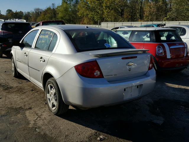 1G1AK58F687123298 - 2008 CHEVROLET COBALT LS SILVER photo 3