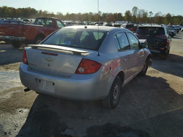 1G1AK58F687123298 - 2008 CHEVROLET COBALT LS SILVER photo 4