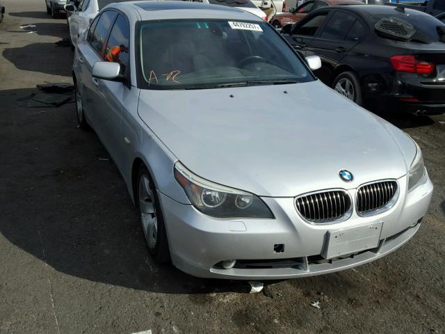 WBANE53587CW65990 - 2007 BMW 525 I SILVER photo 1