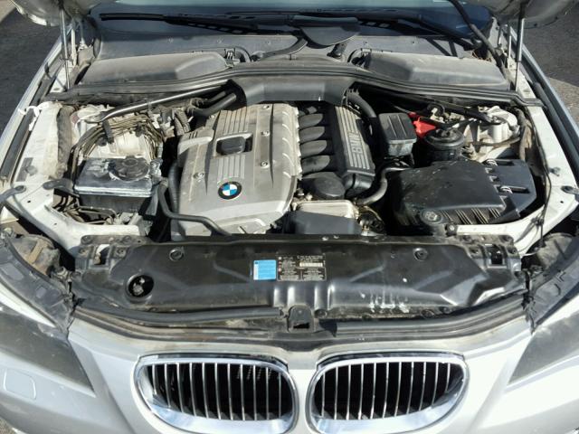 WBANE53587CW65990 - 2007 BMW 525 I SILVER photo 7