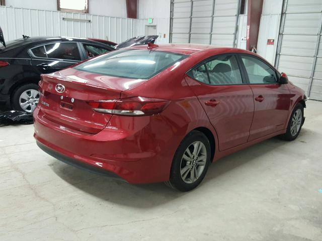 KMHD84LF6HU365932 - 2017 HYUNDAI ELANTRA SE RED photo 4