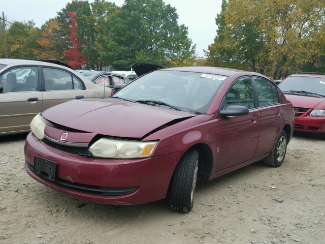 1G8AJ52F34Z132164 - 2004 SATURN ION LEVEL MAROON photo 2