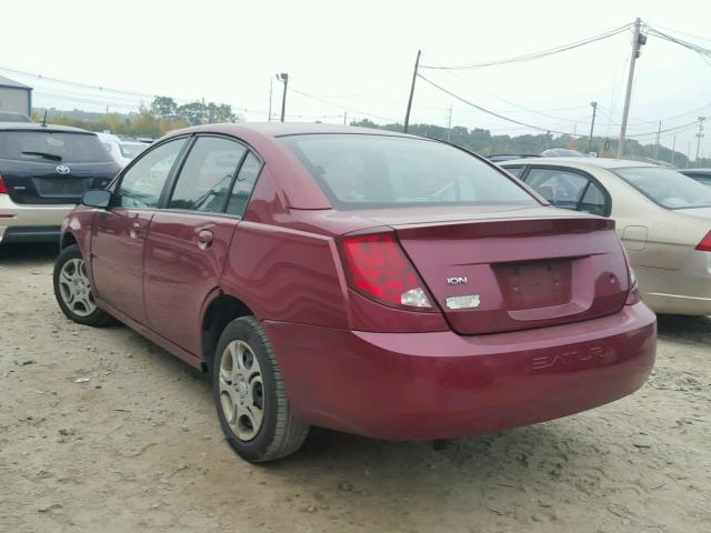 1G8AJ52F34Z132164 - 2004 SATURN ION LEVEL MAROON photo 3
