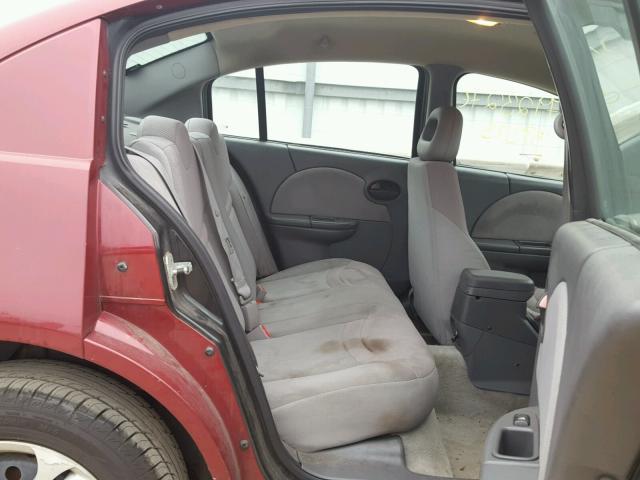 1G8AJ52F34Z132164 - 2004 SATURN ION LEVEL MAROON photo 6