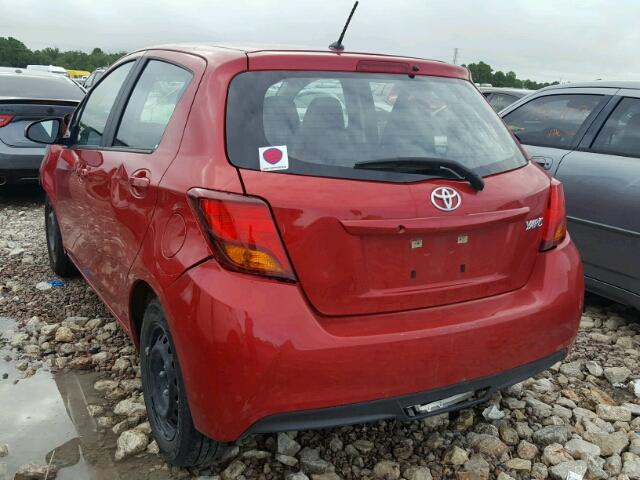 VNKKTUD38HA075201 - 2017 TOYOTA YARIS L RED photo 3