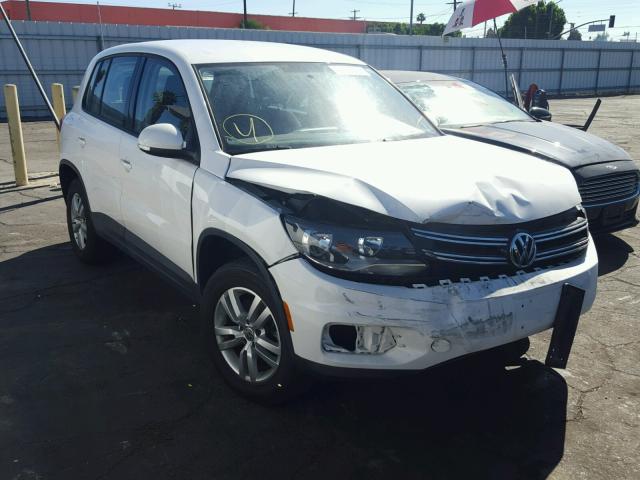 WVGAV3AX6EW520478 - 2014 VOLKSWAGEN TIGUAN S WHITE photo 1