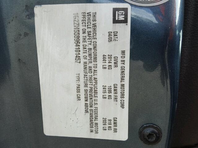 1G2ZH558964101457 - 2006 PONTIAC G6 GT BLUE photo 10