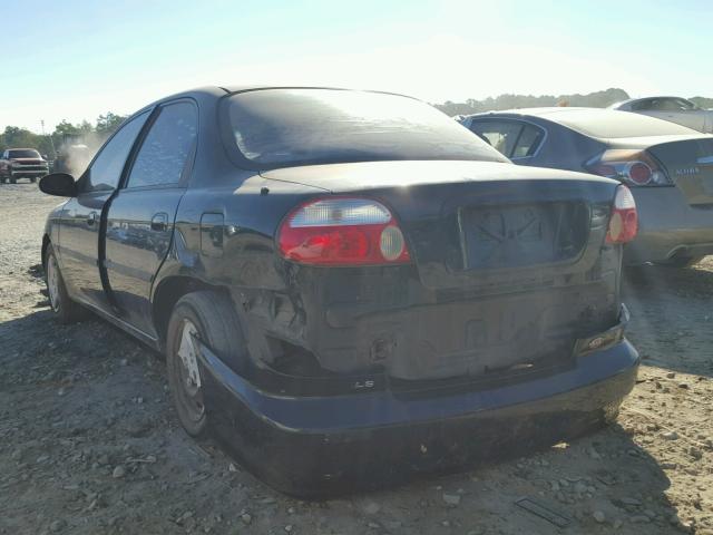 KNAFB121215084503 - 2001 KIA SEPHIA BAS BLACK photo 3