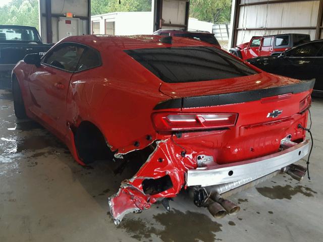 1G1FE1R75H0183000 - 2017 CHEVROLET CAMARO SS RED photo 3