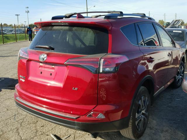 JTMZFREVXHJ126628 - 2017 TOYOTA RAV4 LE RED photo 4