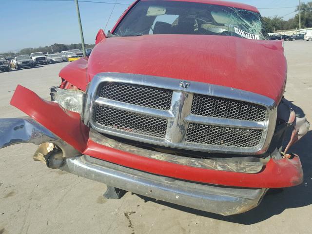 3D7HU18N52G133855 - 2002 DODGE RAM 1500 RED photo 7