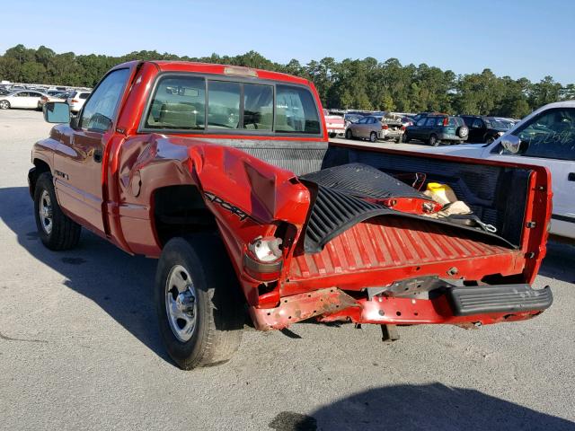 1B7HC16Y7TS582068 - 1996 DODGE RAM 1500 RED photo 3