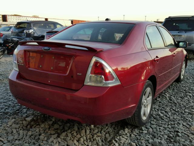 3FAHP07Z69R187847 - 2009 FORD FUSION MAROON photo 4