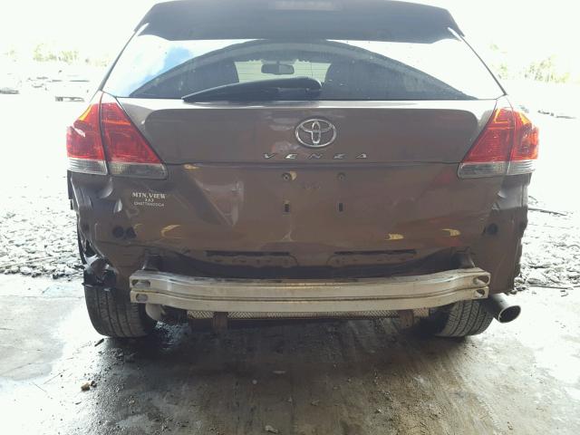 4T3ZE11A99U010377 - 2009 TOYOTA VENZA BASE BROWN photo 9