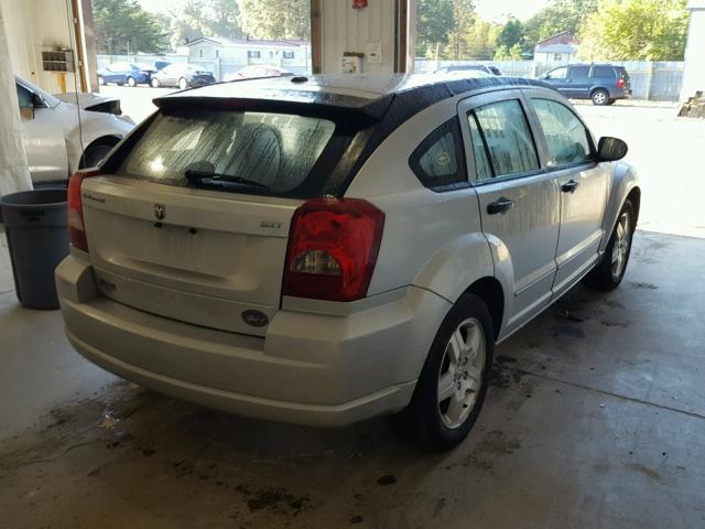 1B3HB48B57D380922 - 2007 DODGE CALIBER SX SILVER photo 4