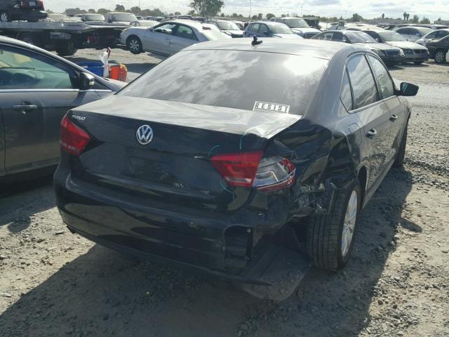 1VWAP7A3XEC022771 - 2014 VOLKSWAGEN PASSAT S შავი ფოტო 4