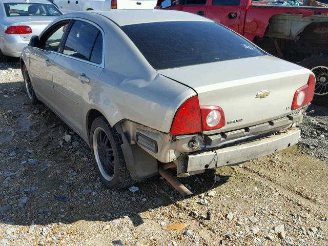 1G1ZG57N394194636 - 2009 CHEVROLET MALIBU LS GOLD photo 3