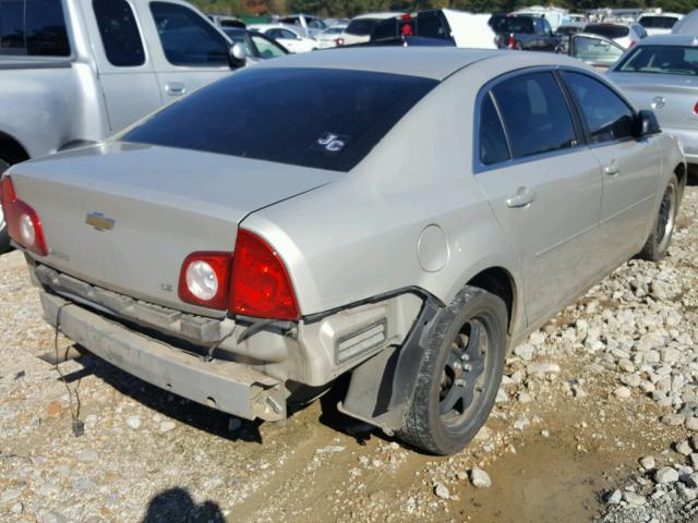 1G1ZG57N394194636 - 2009 CHEVROLET MALIBU LS GOLD photo 4