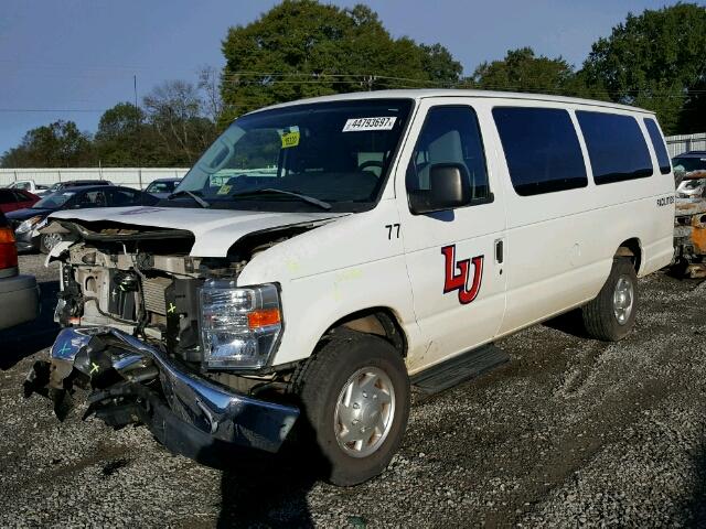 1FBSS3BL0BDB29190 - 2011 FORD ECONOLINE WHITE photo 2