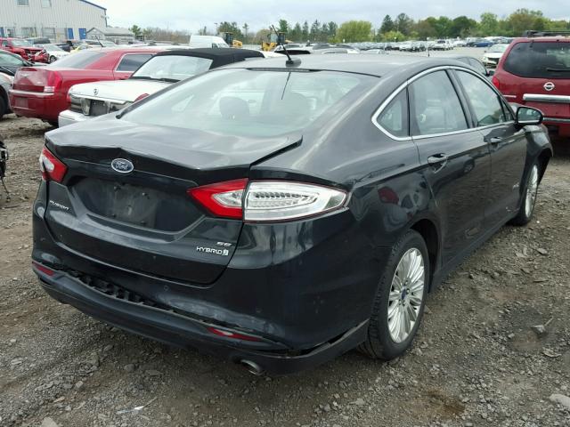 3FA6P0LU8DR258718 - 2013 FORD FUSION SE BLACK photo 4