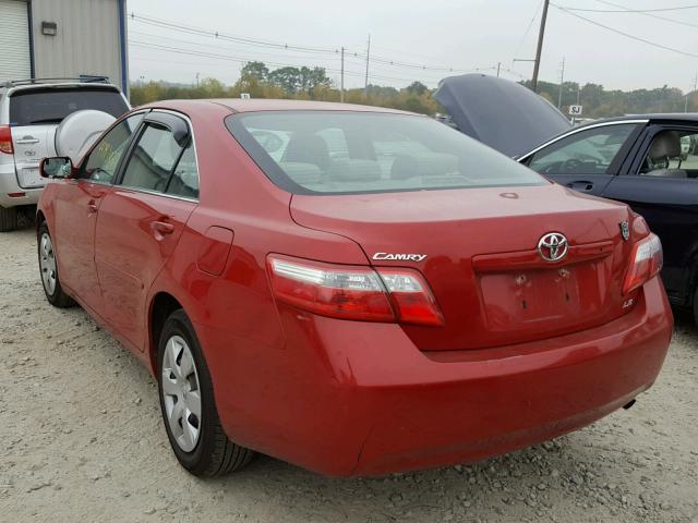 4T4BE46K49R072160 - 2009 TOYOTA CAMRY BASE RED photo 3