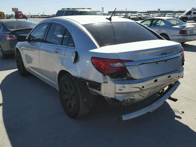 1C3CCBAB9CN223276 - 2012 CHRYSLER 200 LX SILVER photo 3