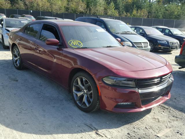 2C3CDXHG7HH584145 - 2017 DODGE CHARGER SX BURGUNDY photo 1