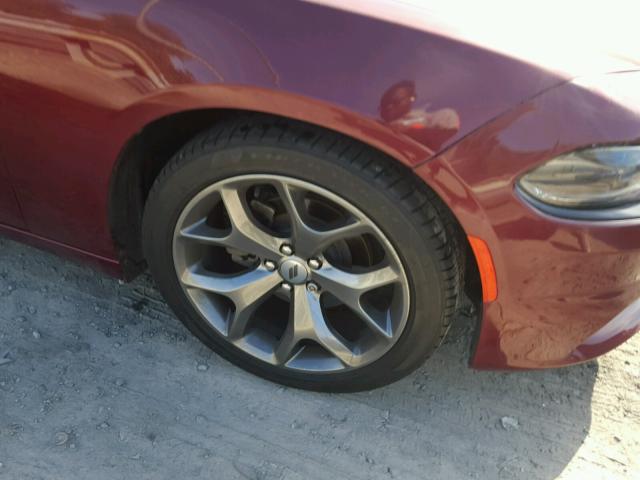 2C3CDXHG7HH584145 - 2017 DODGE CHARGER SX BURGUNDY photo 9