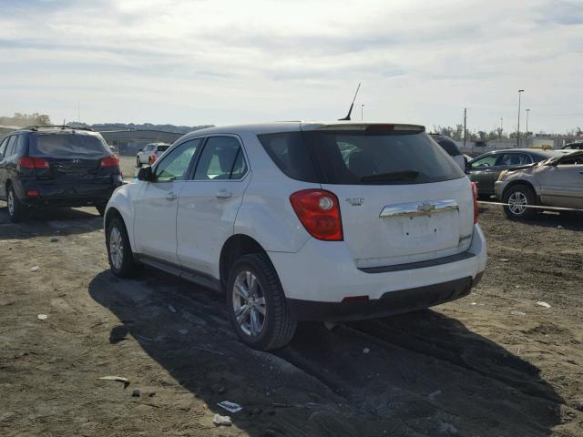 2CNALBECXB6459391 - 2011 CHEVROLET EQUINOX LS WHITE photo 3