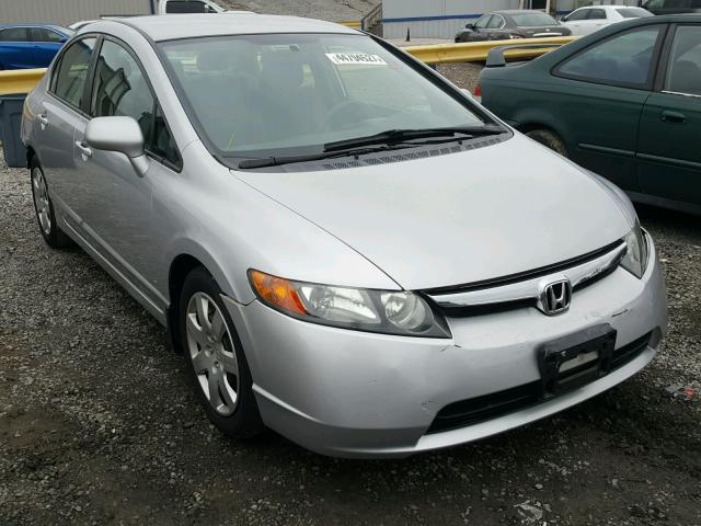 1HGFA16558L043051 - 2008 HONDA CIVIC LX SILVER photo 1