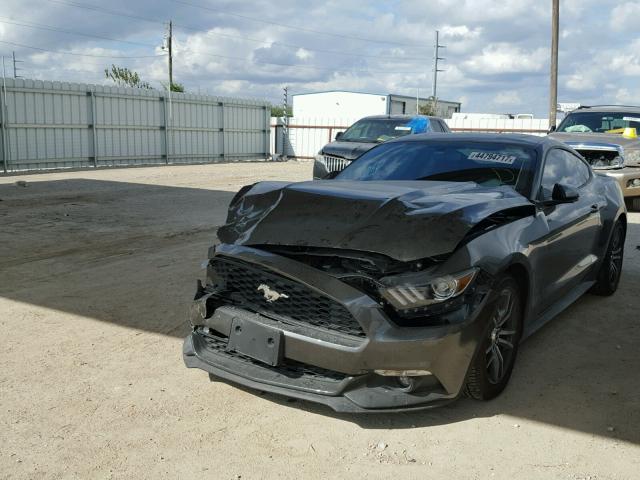 1FA6P8THXH5291259 - 2017 FORD MUSTANG GRAY photo 2